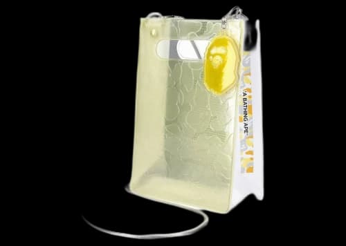 BAPE x nana-nana A5 Vertical Bag Yellow Matsuyama Store Exclusive
