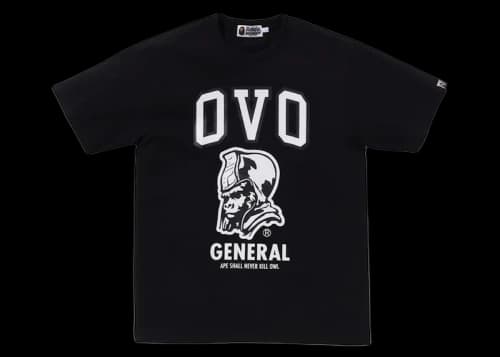 BAPE x OVO General Tee Black