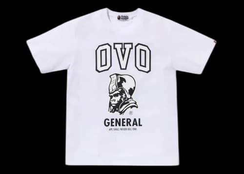 BAPE x OVO General Tee White