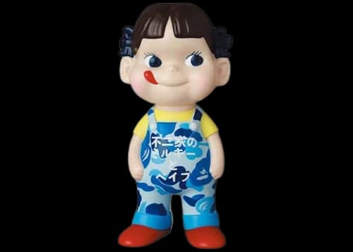 BAPE x Peko-chan Fujiya Soft Vinyl Figure Blue