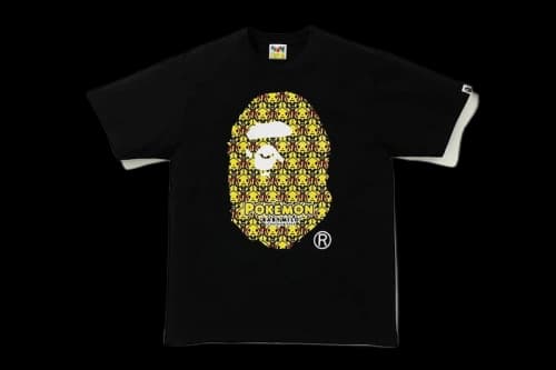 BAPE x Pokemon Kids Ape head Tee #1 Black