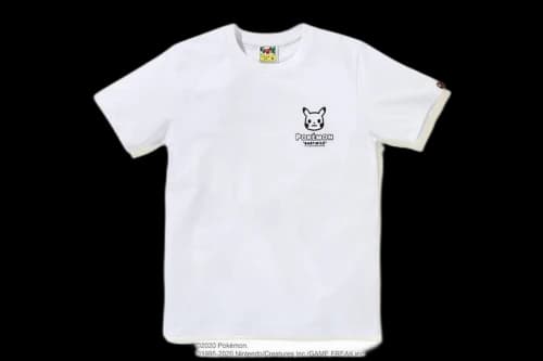BAPE x Pokemon Kids Pikachu Ape Head Tee #3 White