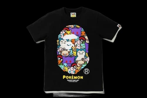 BAPE x Pokemon Ladies Ape Head Tee #5 Black