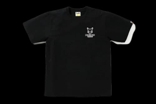 BAPE x Pokemon Monotone Ape Head Tee #1 Black