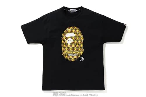 BAPE x Pokemon Oversized Ladies Ape Head Tee #1 Black