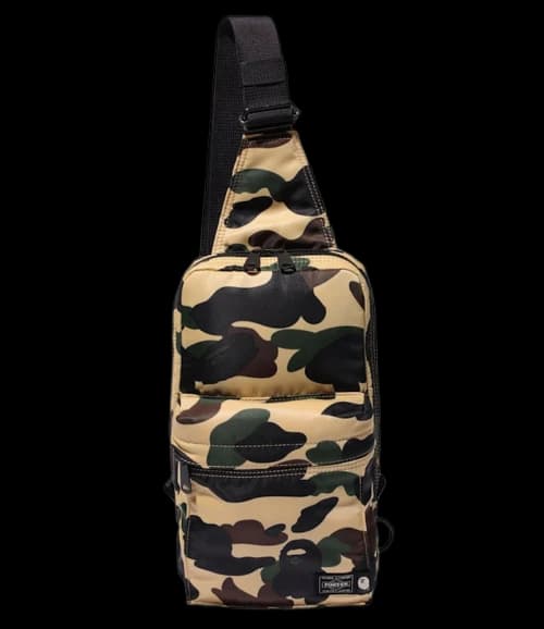 BAPE x Porter 1st Camo One Shoulder Bag Yellow