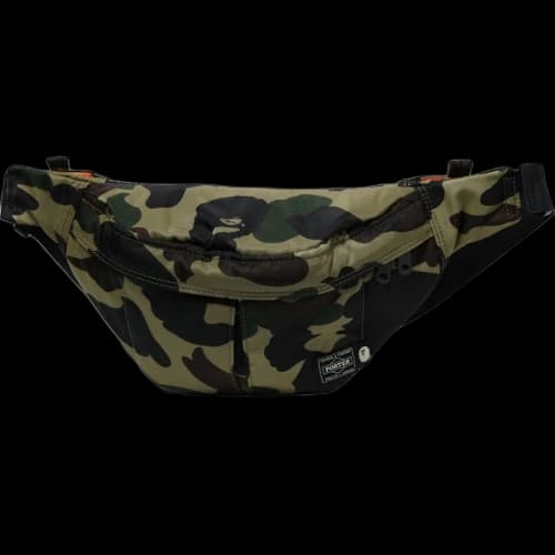 BAPE x Porter 1st Camo Waist Bag (SS18) Green