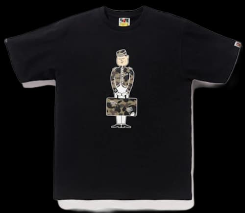 BAPE x Porter Stand Tee Black