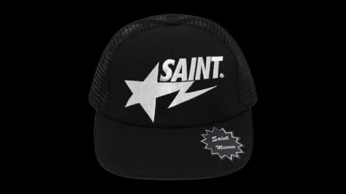 BAPE x Saint Mxxxxxx Saint Sta Mesh Cap Black