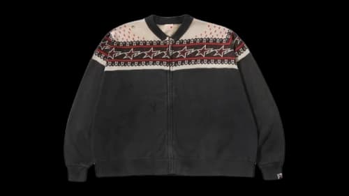 BAPE x Saint Mxxxxxx Sweat Jacket Charcoal