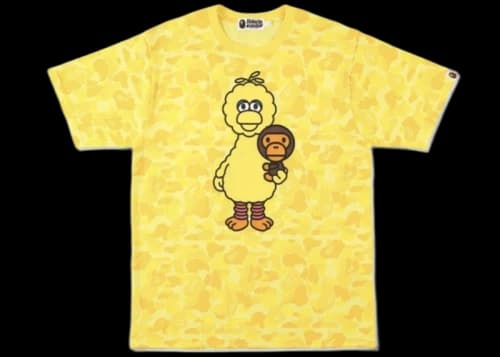 BAPE x Sesame Street ABC Camo Tee Yellow