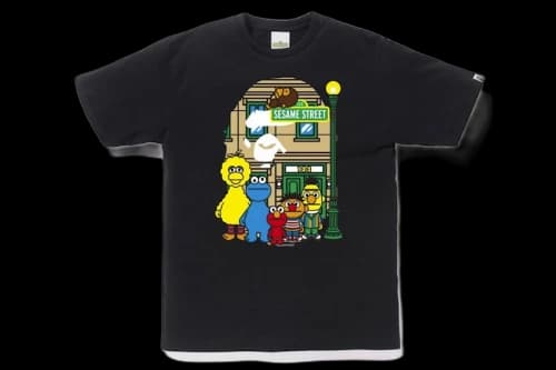 BAPE x Sesame Street Ape Head Tee Black