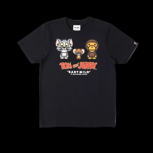 BAPE x Tom and Jerry Baby Milo 2 Tee Black