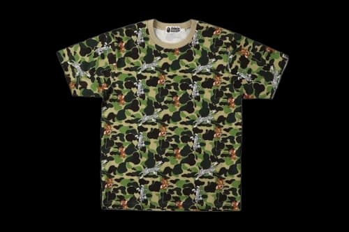 BAPE x Tom and Jerry Camo Tee Green