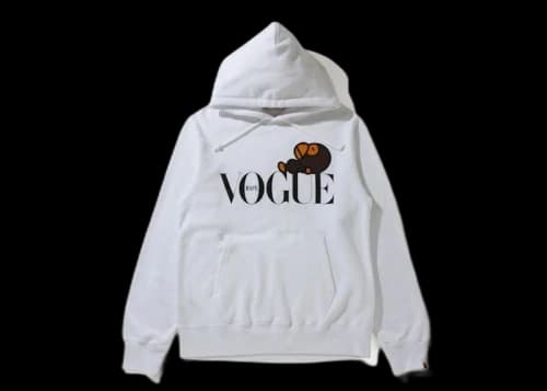 BAPE x VOGUE Baby Milo Pullover Hoodie White