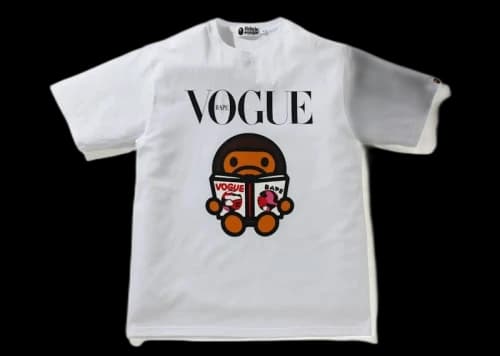 BAPE x VOGUE baby Milo Tee White