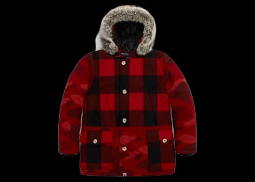 BAPE x Woolrich Arctic Parka Red