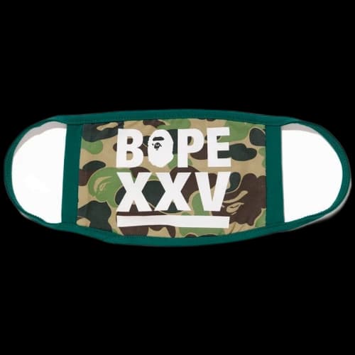 BAPE XXV ABC Face Mask Green