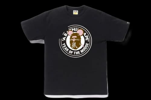 BAPE Year of The Mouse Tee Black