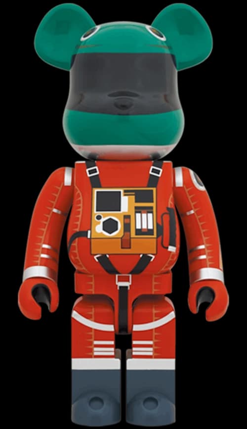 Bearbrick 2001: a space odyssey Space Suit Green Helmet & Orange Suit 1000%
