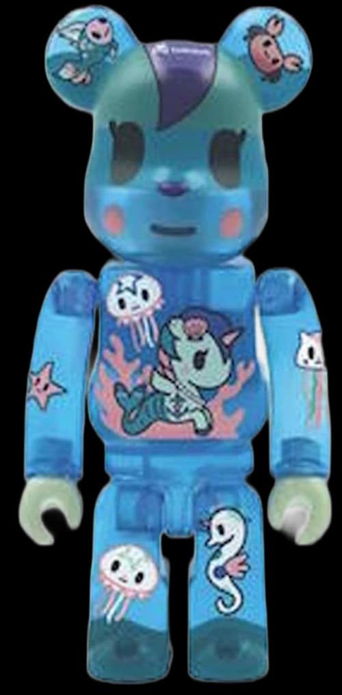 Bearbrick ActionCity x Tokidoki Mermicorno Sirena 100% Multi