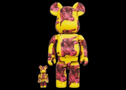 Bearbrick Andy Warhol Cow Wallpaper 100% & 400% Set