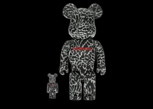 Bearbrick Atmos Reverse Elephant 100% & 400% Set Black