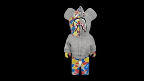 Bearbrick BAPE(R) CAMO SHARK MCT 30th ANNIV. 100% & 400% 3 PCS SET 100% & 400% Set