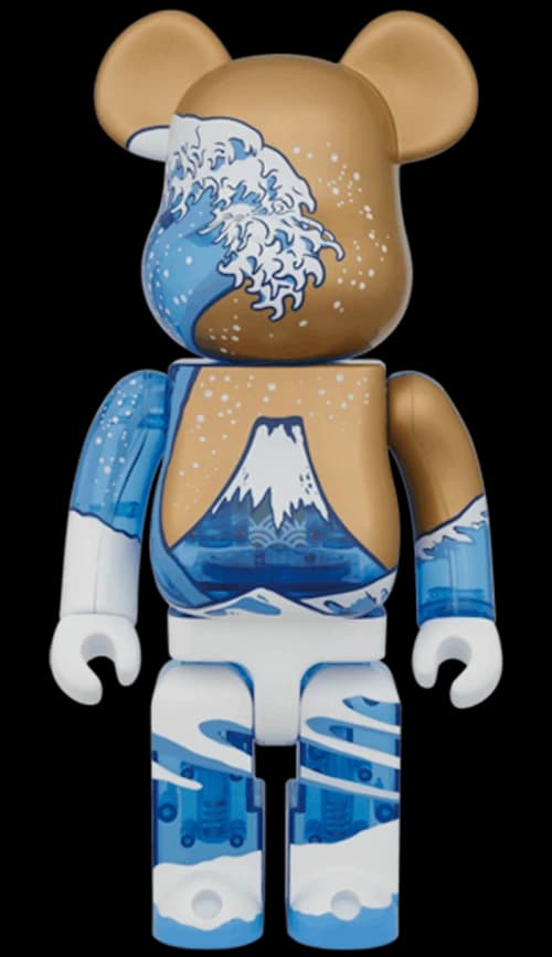 Bearbrick Beneath The Wave Off Kanagawa 400% Blue
