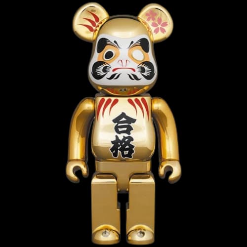 Bearbrick Daruma Goukaku Gold Plated 2 400% Gold