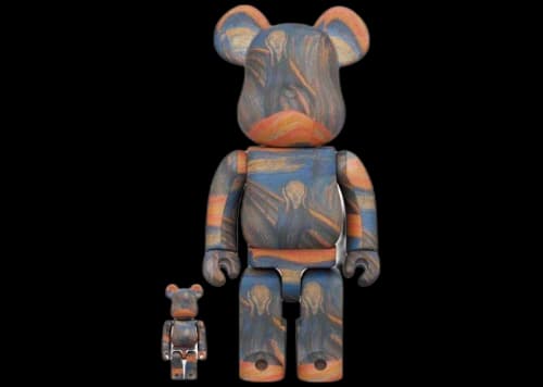 Bearbrick Edvard Munch (Scream) 100% & 400% Set