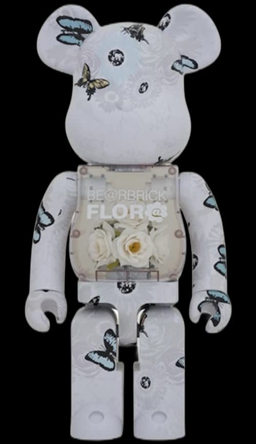 Bearbrick Flora (Flower) #2 1000% White