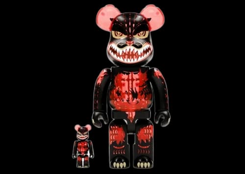 Bearbrick Godzilla VS Destoroyah version Godzilla (Meltdown) 100% & 400% Set Clear Orange Ver.
