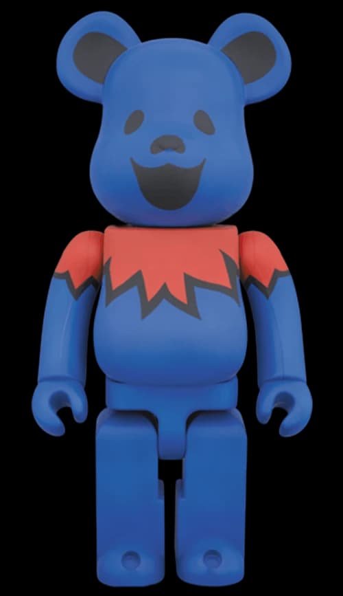 Bearbrick Grateful Dead Dancing Bear 400% Blue