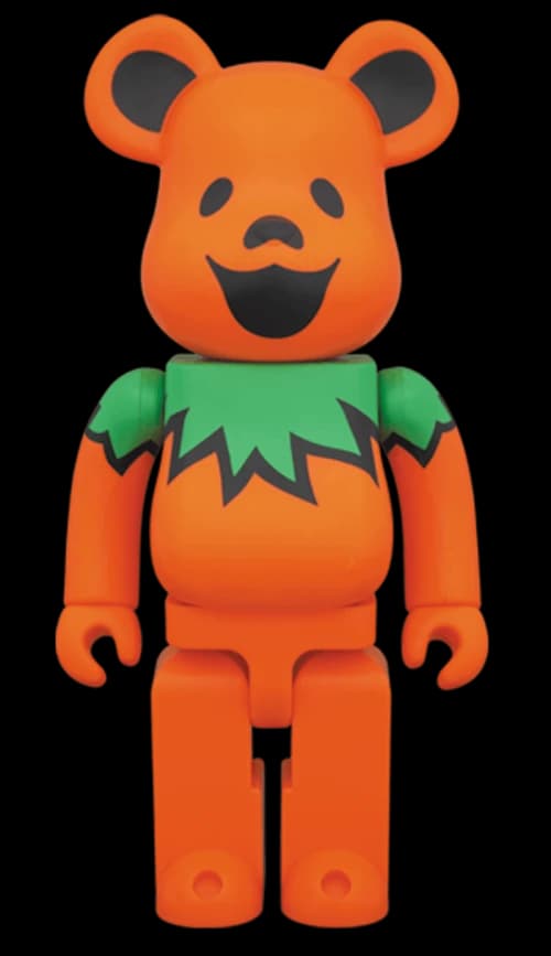 Bearbrick Grateful Dead Dancing Bears 400% Orange