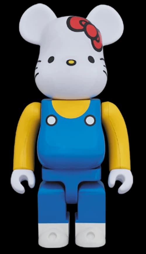 Bearbrick Hello Kitty (Blue Overall Ver.) 400% White