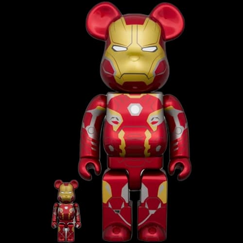 Bearbrick Iron Man Mark 45 100% & 400% Set