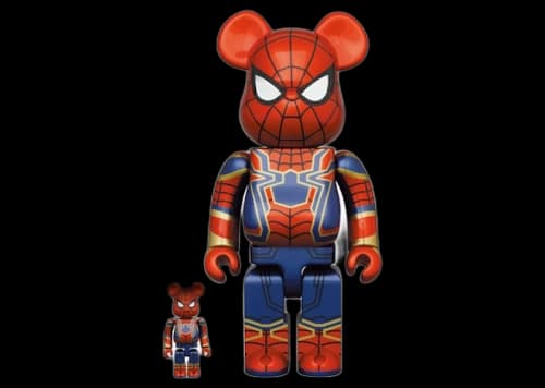 Bearbrick Iron Spider-man Avengers End Game 100% & 400% Set (2021 Version)