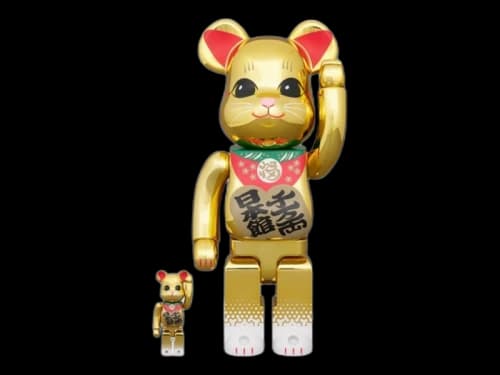 Bearbrick Japan Pavilion Lucky Cat 100% & 400% Set