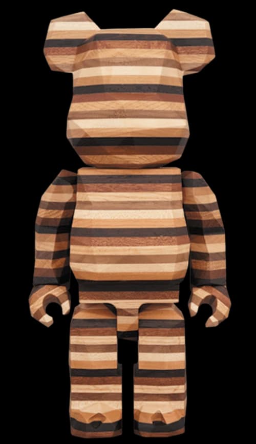 Bearbrick Karimoku Fragment Polygon-Horizon 400% Wood