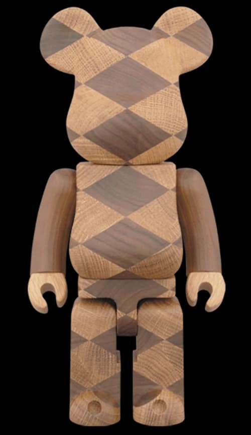 Bearbrick Karimoku Woven 400% Wood