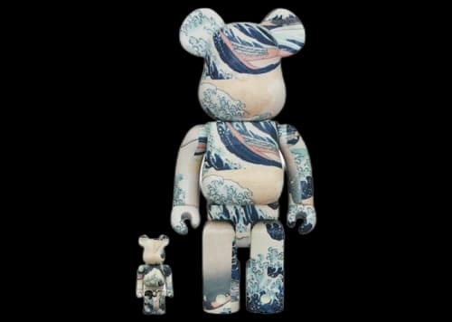Bearbrick Katsushika Hokusai (Kanagawa Okinami Ura) 100% & 400% Set