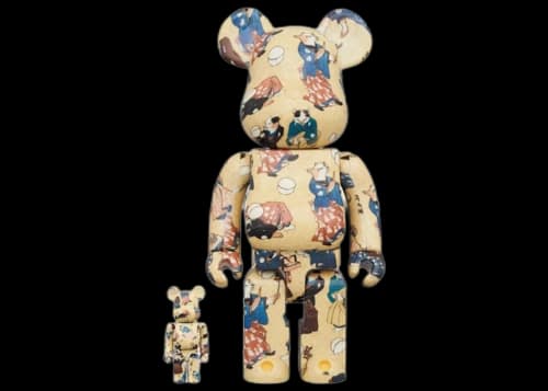 Bearbrick Utagawa Kuniyoshi (Fashionable Cats Juggling Balls) 100% & 400% Set