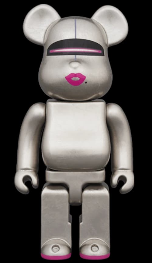 Bearbrick Kutani HAJIME SORAYAMA (PURE PLATINUM LEAF) 400%