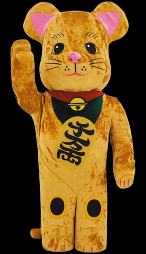 Bearbrick Lucky Cat Gold Costume Edition 1000%