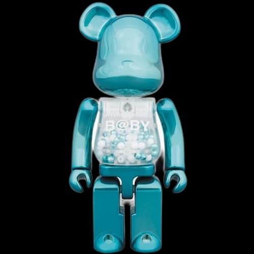 Bearbrick Medicom Super Alloyed My First Bearbrick Baby Turquoise 200% Blue