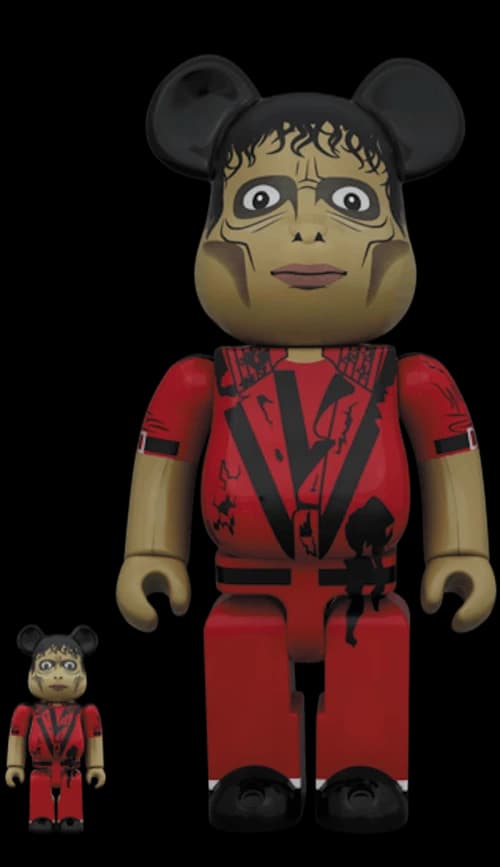 Bearbrick Michael Jackson Zombie 100% & 400% Set Red