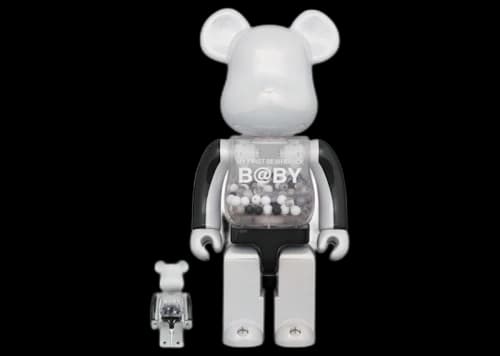 Bearbrick My First Baby 100% & 400% Set Black & White Chrome Ver.