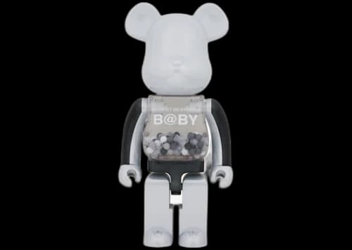 Bearbrick My First Baby 1000% Black & White Chrome Ver.