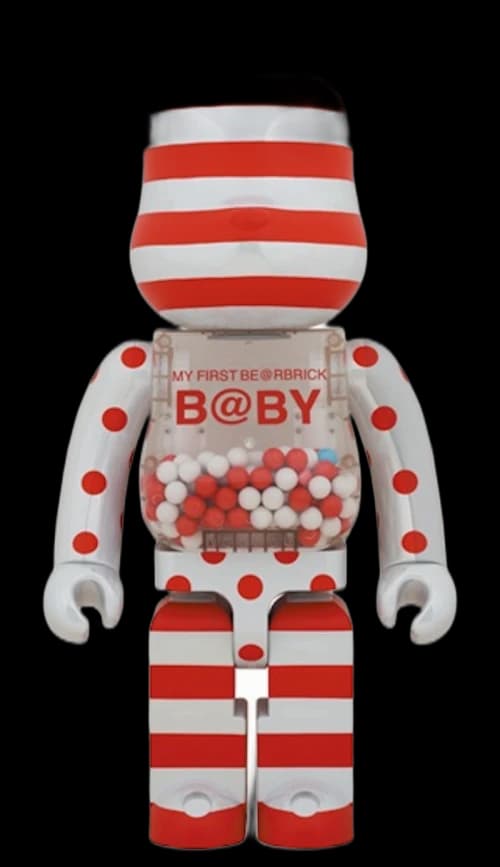 Bearbrick My First Baby 1000% Red & Silver Chrome Ver.